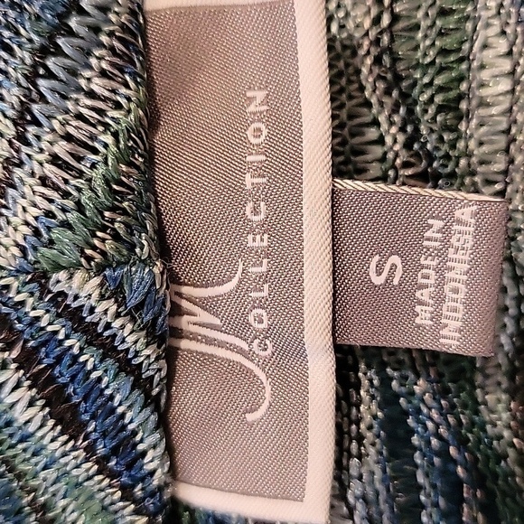 JM Collection small lightweight cardigan shades of green - Picture 3 of 4